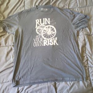 Baseballism “Run at your own Risk” T-shirt, size XXL
